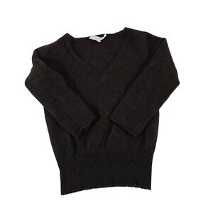 KOOKAI Dark Brown V Neck Long Sleeve Sweater xs